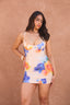 a woman in a dress