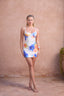 a woman in a dress
