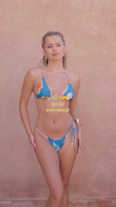 Vivid Horizon - Ocean Blue Bundle: Top, Bottoms & Sarong saving £32